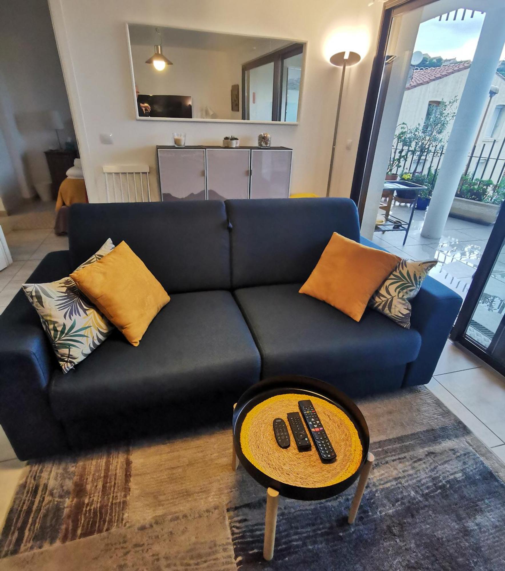 1Br Apartment T2 54M2 Onde Marine 2Nd Floor Lift Wifi Ac Parking Port Vendres Exterior foto